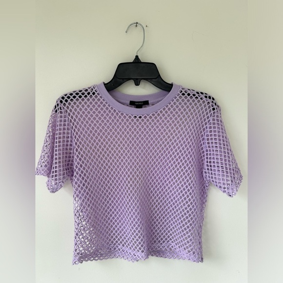 Purple mesh top size medium forever 21 - Picture 1 of 3